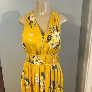 Beautiful long V Neck Maxi Dress